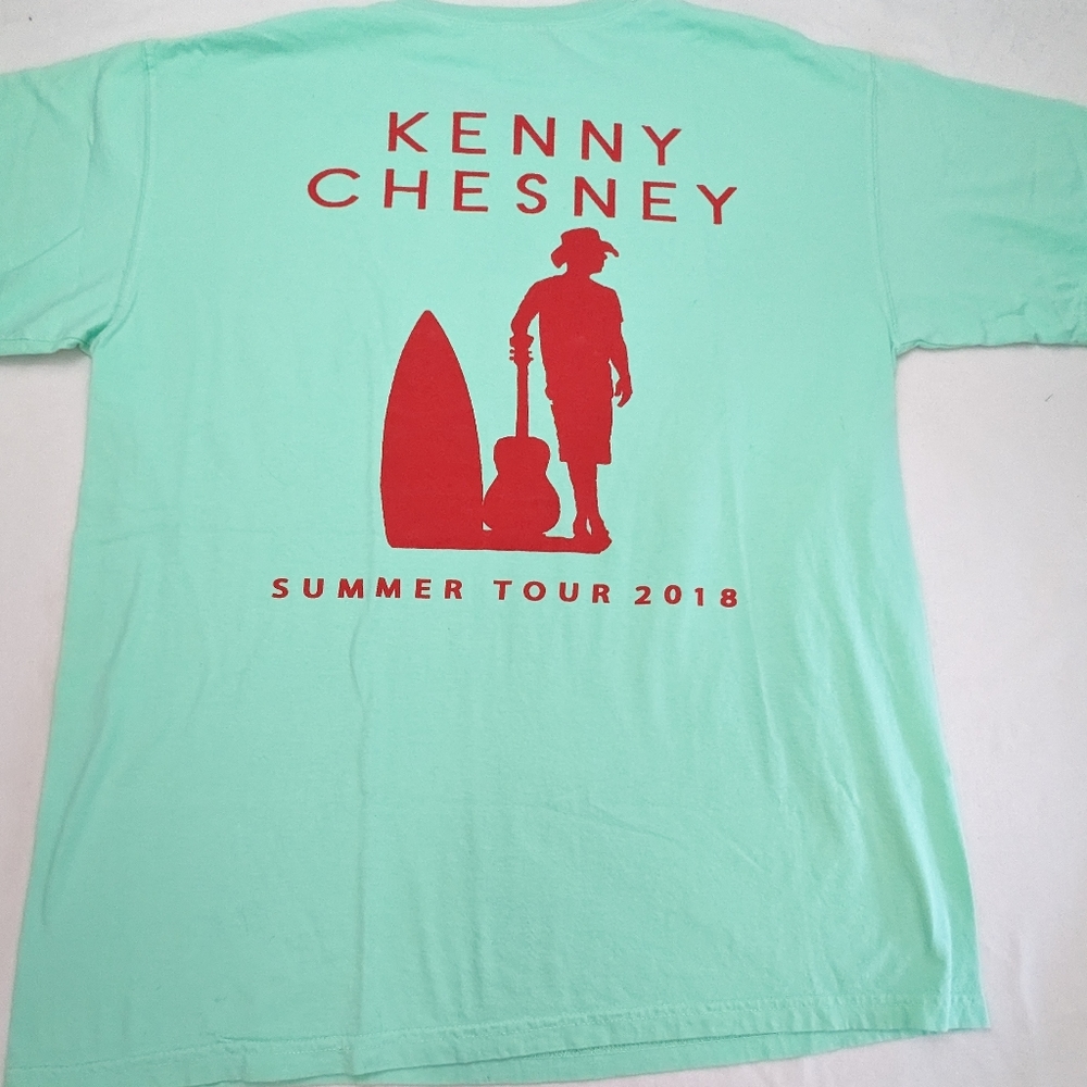 Kenny Chesney Summer Tour 2018 With Sillohette of Kenny, Guitar Small
